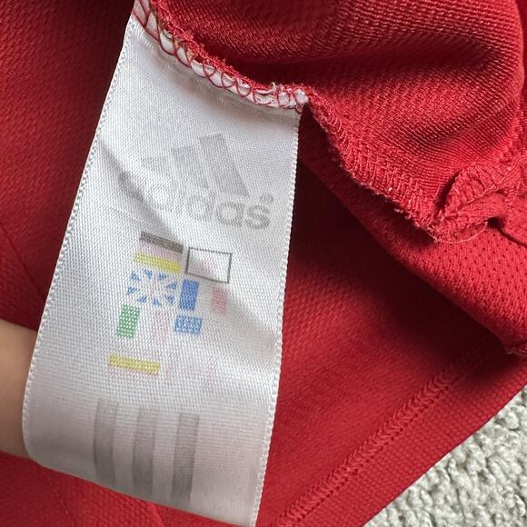 Nebraska Cornhuskers Shirt Mens Medium Red NCAA Football Adidas Performance - Picture 5 of 10